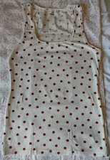Tezenis canotta tank top maglia camisole bianco Panna Coccinelle L cotone USATA