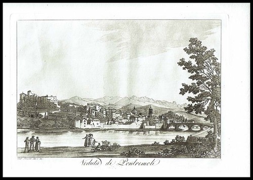 Veduta pontremoli stampa - pontremoli,