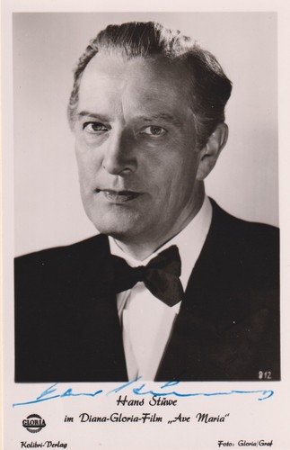 Hans stüwe autografo - hans,