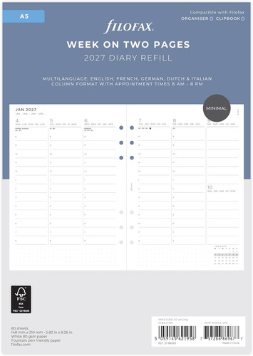 Agenda settimanale 2027 - agenda,