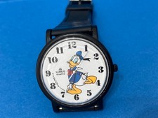 OROLOGIO LORUS /SEIKO WALT DISNEY PAPERINO DONALD DUCK FUNZIONANTE VINTAGE.