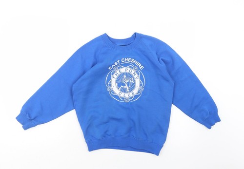 Felpa bambina blu misto