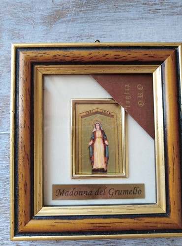 Quadretto foglia oro con - quadretto,