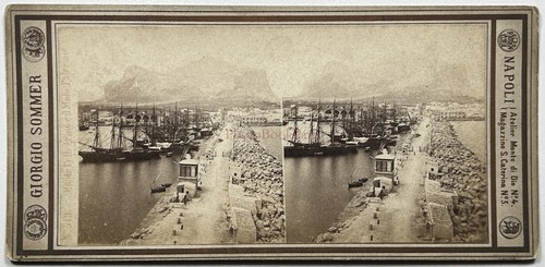 Italia palermo porto - palermo, c1865