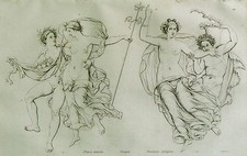 1835: NAPLES, POMPEII-PAIR OF