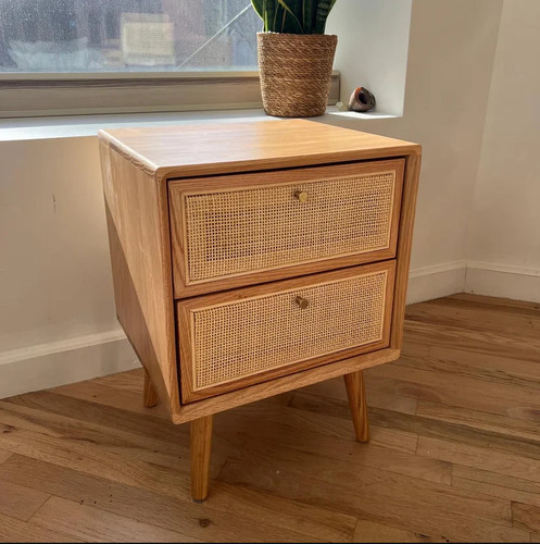 Comodino rattan - comodino,