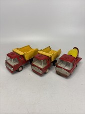 Lotto 3x Modellino Camion Vintage Made Japan Latta Metallo Tipo Tonka Toy #32