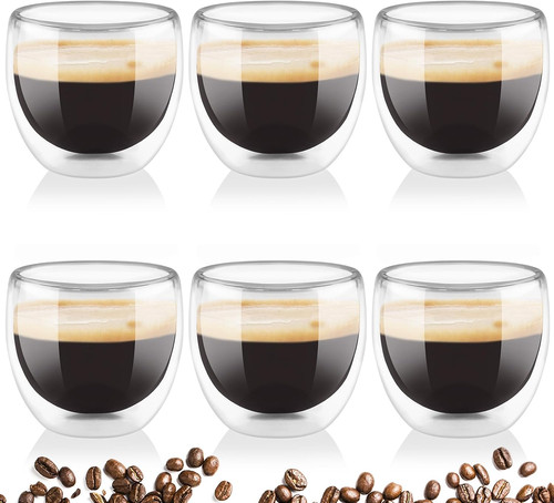 Tazzine caffè vetro doppio - caffè,