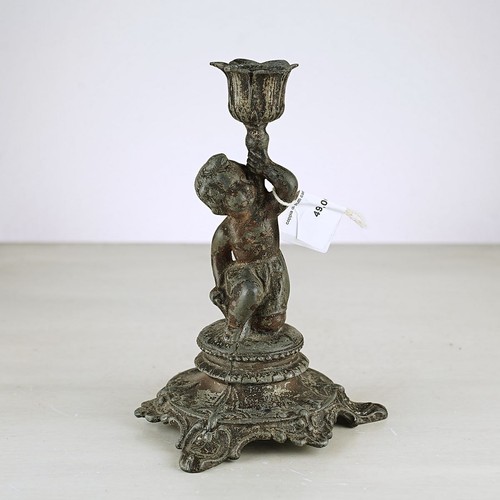 Coppia putti candelabri in - putti,
