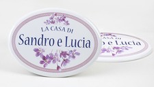Targa FOTOCERAMICA stampa a