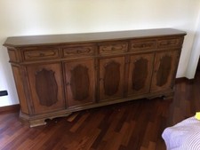 SALA  da pranzo completa: tavolo ottagonale, 6 sedie, credenza, angoliera