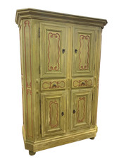 Antico armadio credenza a 4 antine laccato Piemontese epoca XIX secolo
