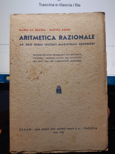 Aritmetica razionale 1940 - razionale,