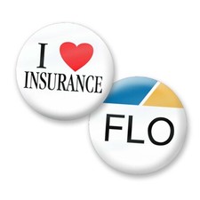 I Love Insurance - Flo Nametag