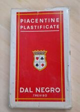 Carte Da Gioco Piacentine Plastificate Dal Negro Vintage 0riginali. Anni 70.