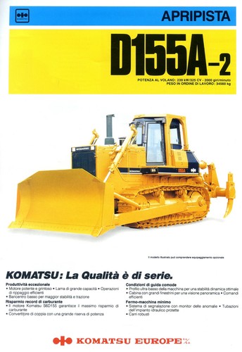 Komatsu europe apripista - komatsu, "