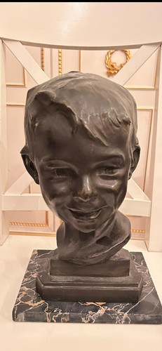 Statua bambino bronzo - bambino,
