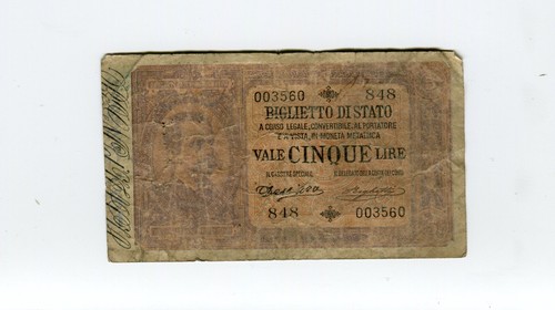 Banconota lire effige - lire,