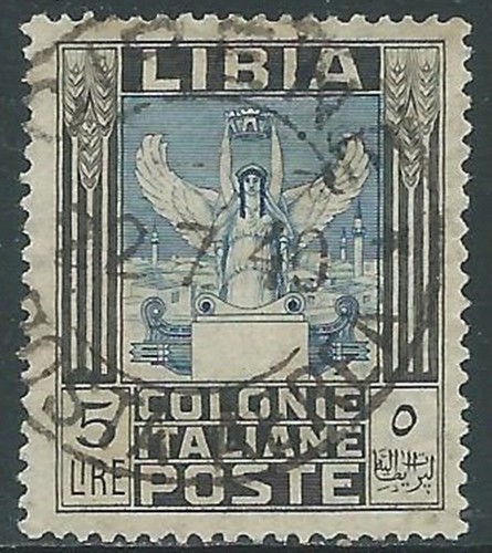 1921 libia usato pittorica - libia,