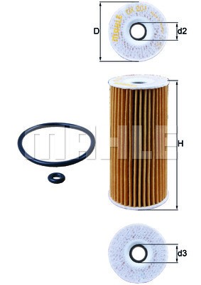 Knecht ox201d filtro - knecht, olio