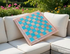 Scacchiera in quarzo rosa e