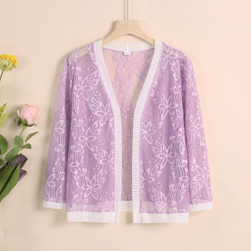 Donna pizzo floreale mantella - donna,