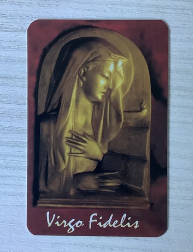 Santino virgo fidelis immagine - santino,