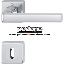 Maniglia Dublin Hoppe Per Porte Interne Cromo Lucido Alluminio Bocc Patent