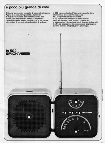 Brionvega radio cubo 502 - brionvega,