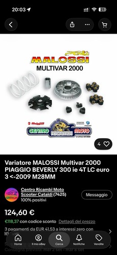 Variatore malossi per beverly - malossi,