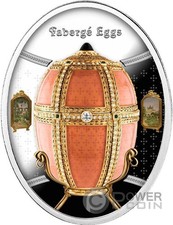 DANISH PALACES EGG Fabergé Eggs moneta argento 1$ Niue 2025
