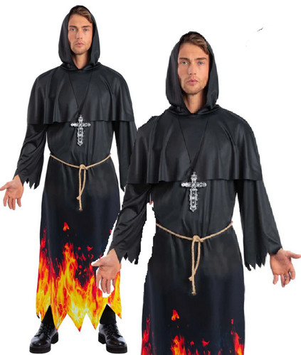 Costume sacerdote bruciato - costume,