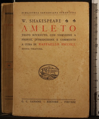 Amleto shakespeare sansoni - shakespeare., sansoni.