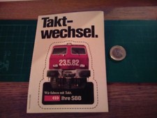 ADESIVO VINTAGE STICKER KLEBER BAHN TRENO SBB TAKT WECHSEL