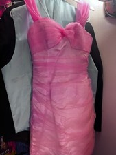 Mini abito rosa in tulle