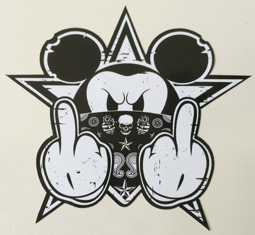 Adesivo bad mickey hot rod - mickey,