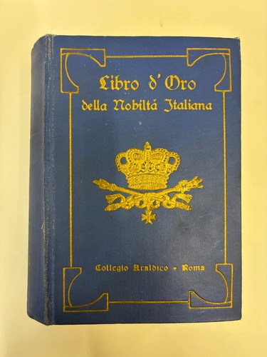 Libro oro della nobiltà - libro,