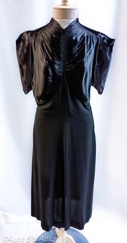 Abito vintage anni nero - vintage,