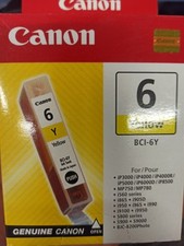CANON BCI-6Y PIXMA IP4000-5000-6000-8500-MP750-780-GIALLO INKJET ORIGINALE 