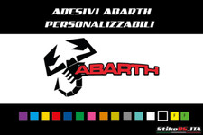 Adesivo in Vinile: Abarth Scorpione 2pz COLORI E DIMENSIONI A SCELTA