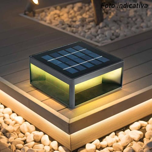 Faretto solare led - solare, cubo