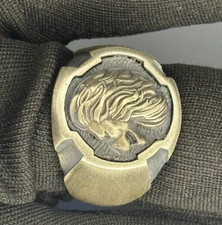 Anello design leone in argento sterling 925, gioielli animali audaci per uomo