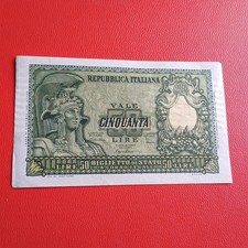 Vecchia Banconota Da 50 Lire