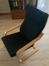 Sedia a dondolo POÄNG  I K E A Nera.