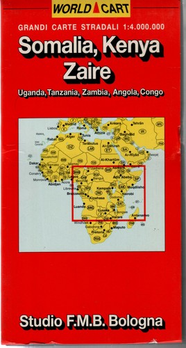 Cartina stradale somalia - somalia, kenia