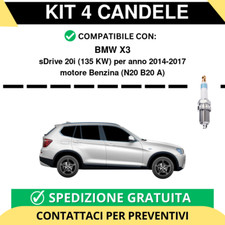 KIT 4 CANDELE per BMW X3