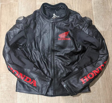 Giacca Pelle Nera Honda Moto