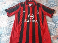 MAGLIA SHIRT VINTAGE FOOTBALL CALCIO ADIDAS MILAN HOME SIZE L. ZAFIRA