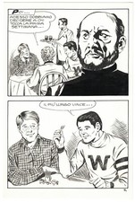 TAVOLA ORIGINALE FUZZY EDIFUMETTO parodia fonzi