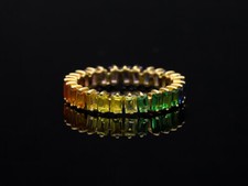 Anello Memory Zaffiri Rainbow